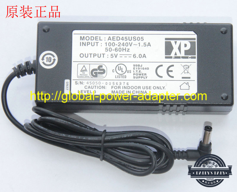 *Brand NEW*XP AED45US05 DC5V 6A (30W) AC DC Adapter POWER SUPPLY